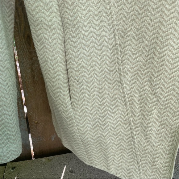 ADRIENNE VITTADINI Womens Cream Tan Open Front Wool Cardigan Size Small - Picture 5 of 13